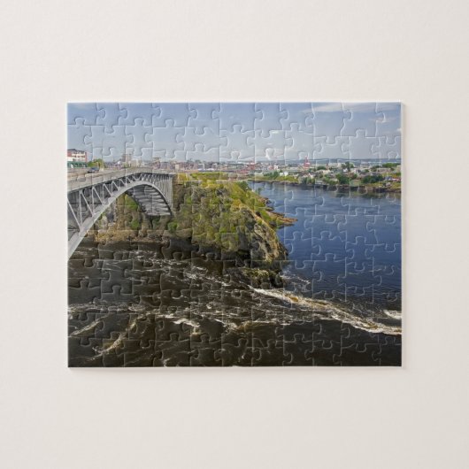 Omgekeerde waterval in de rivier de St. John bij S Legpuzzel (Horizontaal)