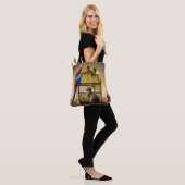 Omgekeerde wereld van de vergulde kooi tote bag (Op model)