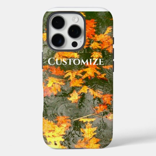 omgekomen bladeren in de regen Case-Mate iPhone case (Achterkant)