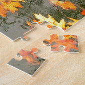 omgekomen bladeren in de regen legpuzzel (Zijkant)