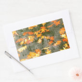 omgekomen bladeren in de regen rechthoekige sticker (Envelop)