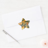 omgekomen bladeren in de regen ster sticker (Envelop)