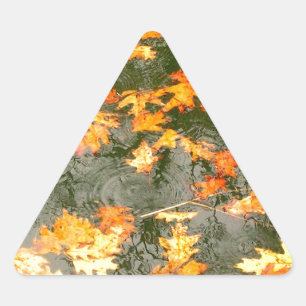 omgekomen bladeren in de regen sticker