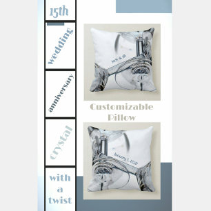 Omgevallen Kristallen Wijn Glazen Kussen