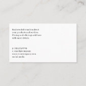 Omgevallen nagellakflessen | Manicuriste Visitekaartje (Achterkant)