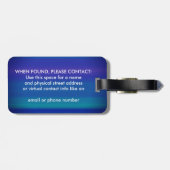 Omgeven door Abundance Jewel Tone Inspirerend Bagagelabel (Achterkant horizontaal)