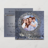 Omgeven door sneeuw Foto Kerstmis Feestdagenkaart (Voorkant / Achterkant)