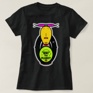 Omgeving Aap Weird Grappige Cartoon Mascotte T-shirt