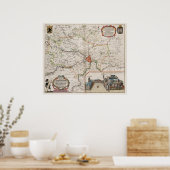 Omgeving van Gent Poster (Keuken)