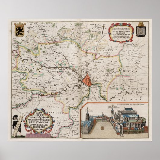Omgeving van Gent Poster (Voorkant)