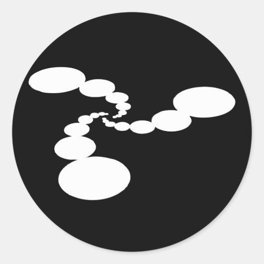 Omgevingsabstracties Crop Circle Glossy Stickers (Voorkant)