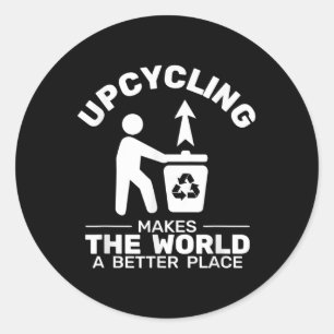 Omgevingsbescherming bij recycling ronde sticker