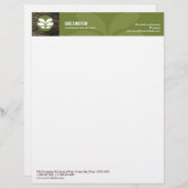 Omgevingsbriefhoofd boomschors briefhoofd ontwerp (Voorkant / Achterkant)