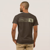 Omgezet ( crème) t-shirt (Achterkant volledig)