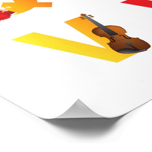 omgezette alfabetafdruk poster (Hoek)