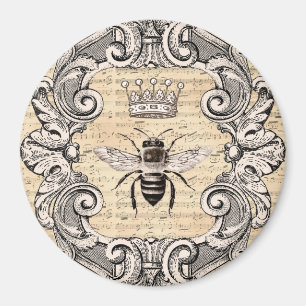 omgezette koningin op vel Music Magnet