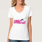 OMGoat Alpine Goat the Goat Lovers OMG in Pink T-shirt (Voorkant)