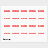 Omgrootmoeder Stamp Ronde Sticker (Vel)