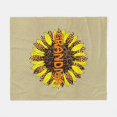Omgrootnaam of tekst toevoegen, luipaard afdrukken fleece deken (Voorkant (Horizontaal))
