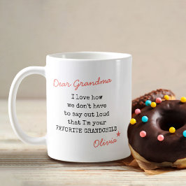 Omgrootschalig Favoriete kleinkindschrijftypografi Koffiemok