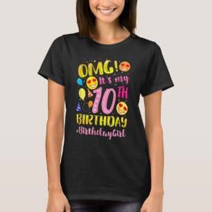Omgs Zijn Mijn 10e Verjaardagen Meisjes 10es Jaar  T-shirt