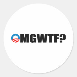 OMGWTF RONDE STICKER