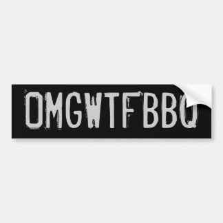 OMGWTFBBQ BUMPERSTICKER