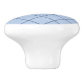 Omheind in blauwe keramische knoop trekken keramische knop (Zijkant)