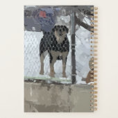 Omheinde hond plannend planner (Achterkant)