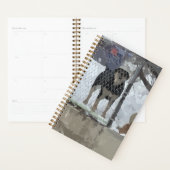 Omheinde hond plannend planner (Display)