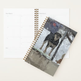 Omheinde hond plannend planner