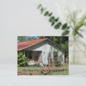 Omheinde tuin Grappige adreswijziging Aankondigingskaart (Staand voorkant)