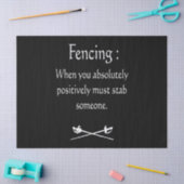 Omheinen wanneer je absoluut positief moet staan tissuepapier (Craft)