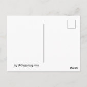 Omheining advertentie verbergen: Geocaching Briefkaart (Achterkant)