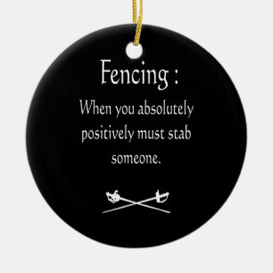 Omheining als je absoluut positief moet reageren keramisch ornament