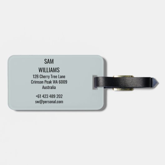 Omheining Bagagelabel (Achterkant horizontaal)