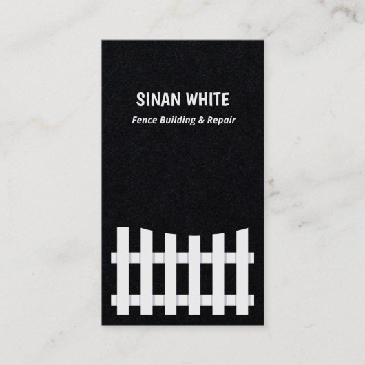 Omheining Bouwen & Repareren Visitekaartje (Voorkant)