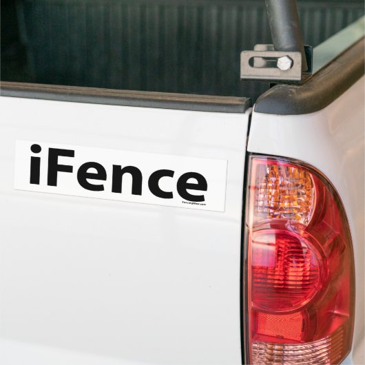 Omheining Bumpersticker (Op Truck)