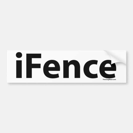 Omheining Bumpersticker (Voorkant)