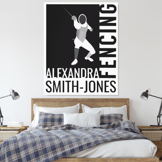 Omheining Canvas Afdruk (Insitu (Slaapkamer))