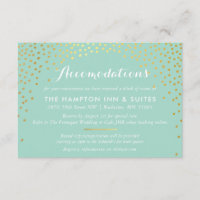 OMHEINING chic rustiek mini goud confetti mint
