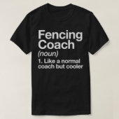 Omheining Coach Funny Definition Trainer Cadeft De T-shirt (Design voorkant)
