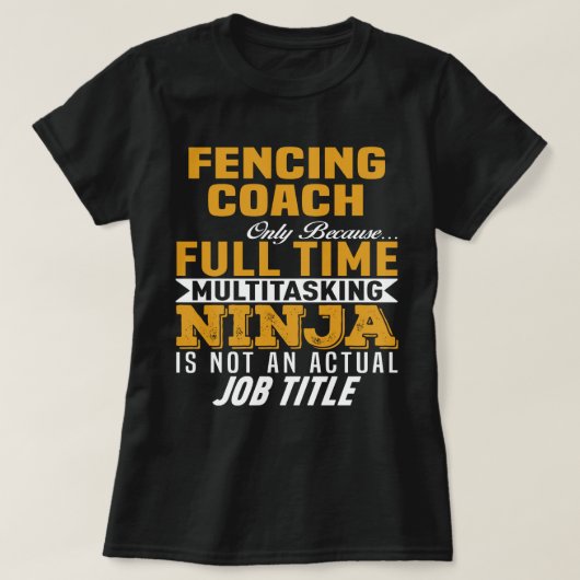 Omheining Coach T-shirt (Design voorkant)