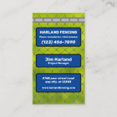 Omheining Company Visitekaartje (Voorkant)