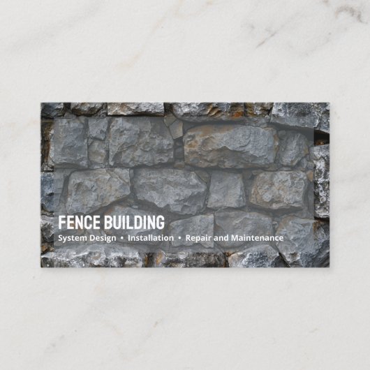 Omheining Custom QR Visitekaartje (Voorkant)