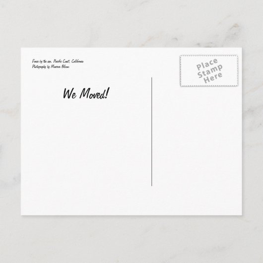 Omheining door het Zee Aankondigingskaart (Achterkant)