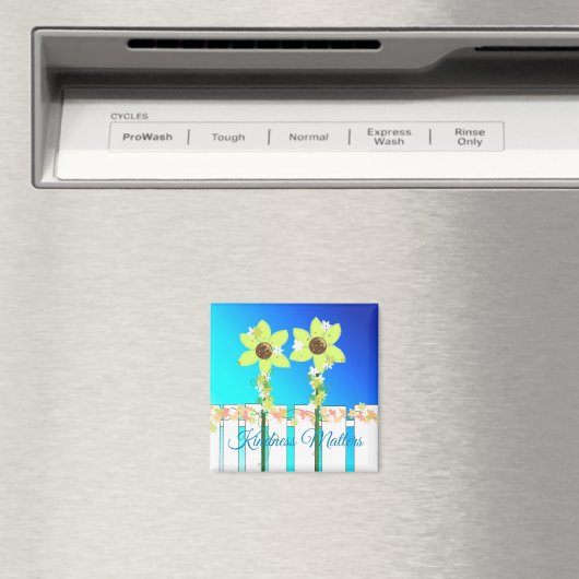 Omheining en bloemen Kindness Matters Magneet (Insitu (Vaatwasser))