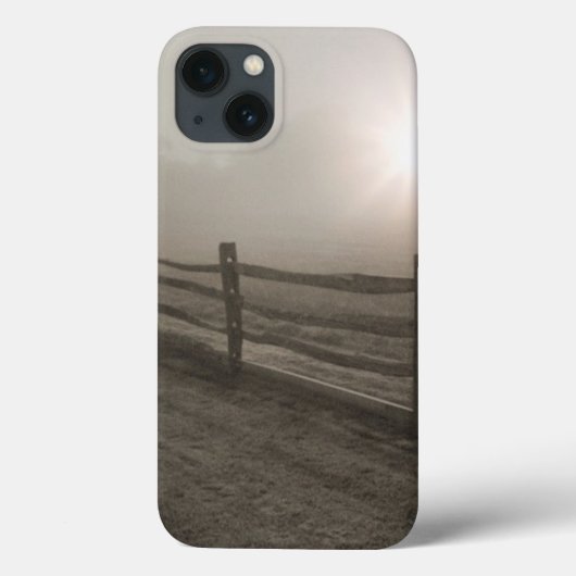 Omheining en Sunburst Through Fog bij Sharon Case-Mate iPhone Case (Achterkant)