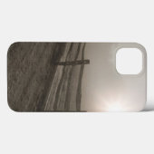 Omheining en Sunburst Through Fog bij Sharon Case-Mate iPhone Case (Achterkant (horizontaal))
