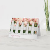 omheining en tulpenverjaardag kaart (Voorkant)